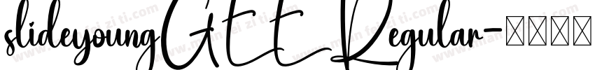 slideyoungGEE Regular字体转换